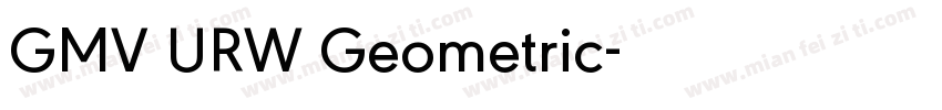 GMV URW Geometric字体转换